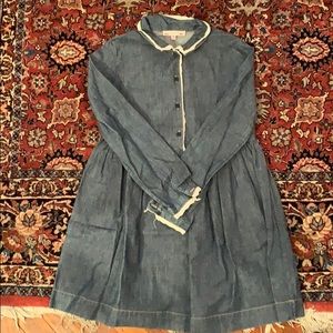 Bonpoint girls denim shirt dress